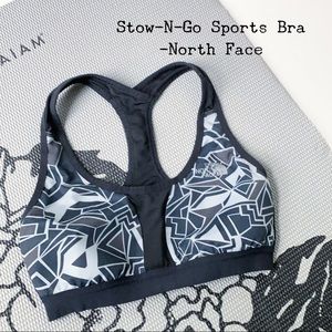 Stow-n-Go Sports Bra in Geo by North Face, size M